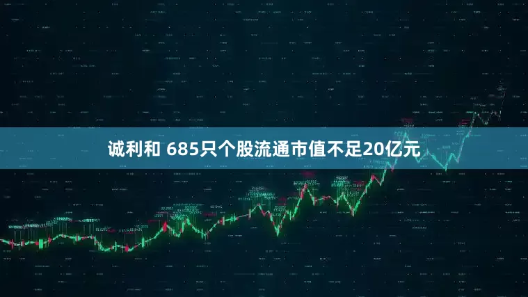 诚利和 685只个股流通市值不足20亿元